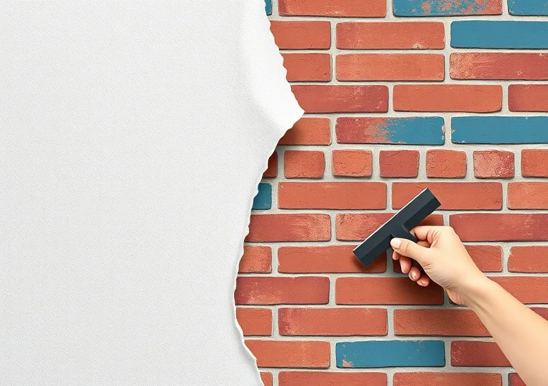 Application d'un enduit décoratif à la lisseuse sur un mur